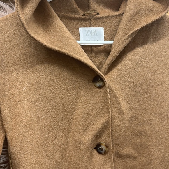 Girls Zara Wool Blended Coat - Picture 2 of 4